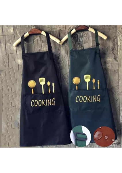 Beyaz Sıradan Stil El Havlusu Önlüğü Su Geçirmez ve Yağ Lekeli Mutfak Pişirme Önlüğü Bıçak Çatal Resim Polyester Ayarlanabilir Pişirme Temiz Ev Aletleri (Yurt Dışından) fiyatları