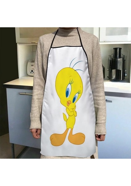 No.6 Tarzı 68X95CM Özel Tweety Kuş Mutfak Önlüğü Akşam Yemeği Partisi Pişirme Önlüğü Yetişkin Pişirme Aksesuarları Su Geçirmez Kumaş Baskılı Temizleme Araçları (Yurt Dışından)