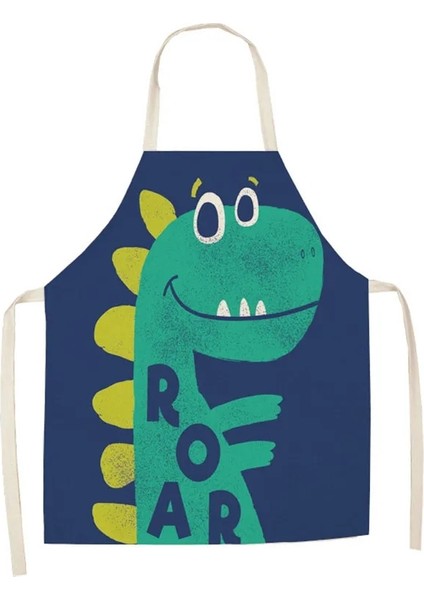 No.9 Tarzı 47X38CM Karikatür Dinozor Önlükleri Unisex Akşam Yemeği Pişirme Önlüğü Komik Dinozorlar Baskı Mutfak Önlük Temizleme Önlükleri Anti-Kirli Önlük (Yurt Dışından)