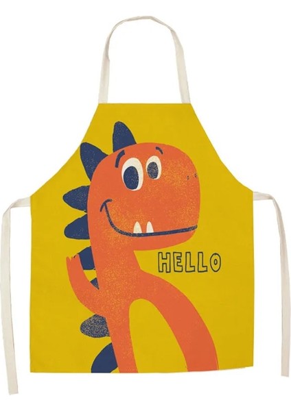 No.9 Tarzı 47X38CM Karikatür Dinozor Önlükleri Unisex Akşam Yemeği Pişirme Önlüğü Komik Dinozorlar Baskı Mutfak Önlük Temizleme Önlükleri Anti-Kirli Önlük (Yurt Dışından)
