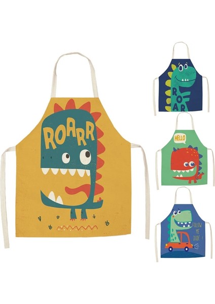 No.9 Tarzı 47X38CM Karikatür Dinozor Önlükleri Unisex Akşam Yemeği Pişirme Önlüğü Komik Dinozorlar Baskı Mutfak Önlük Temizleme Önlükleri Anti-Kirli Önlük (Yurt Dışından)