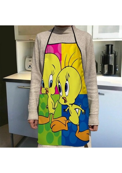 No.3 Tarzı 68X95CM Özel Tweety Kuş Mutfak Önlüğü Akşam Yemeği Partisi Pişirme Önlüğü Yetişkin Pişirme Aksesuarları Su Geçirmez Kumaş Baskılı Temizleme Araçları (Yurt Dışından) fırsatları