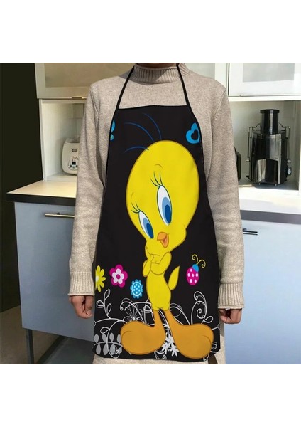 No.2 Tarzı 50X75CM Özel Tweety Kuş Mutfak Önlüğü Akşam Yemeği Partisi Pişirme Önlüğü Yetişkin Pişirme Aksesuarları Su Geçirmez Kumaş Baskılı Temizleme Araçları (Yurt Dışından) modelleri