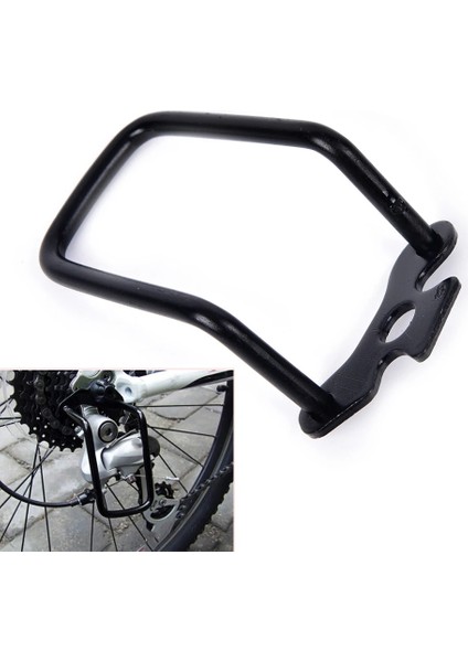 Ycling Aksesuarları Ayarlanabilir Çelik Siyah Bisiklet Dağ Bisikleti Arka Dişli Attırıcı Zincir Stay Guard Koruyucu Açık (Yurt Dışından)