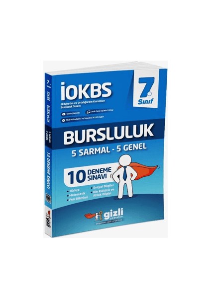 Gizli Yayınları 7. Sınıf LOKBS Bursluluk 10 Deneme Sınavı