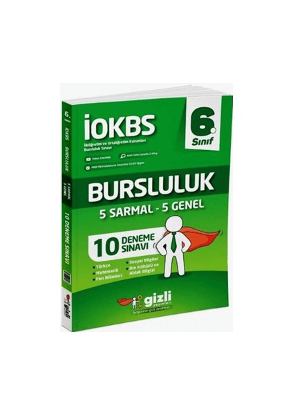 Gizli Yayınları 6. Sınıf LOKBS Bursluluk 10 Deneme Sınavı