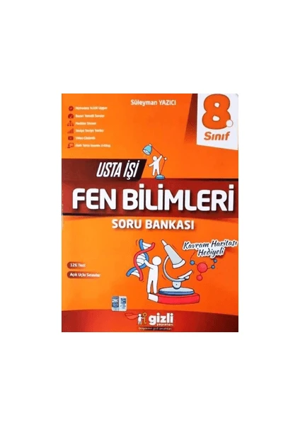 Gizli Yayınları 8. Sınıf LGS Fen Bilimleri Usta İşi Soru Bankası