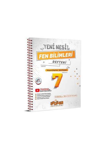 7. Sınıf Fen Bilimleri Defteri