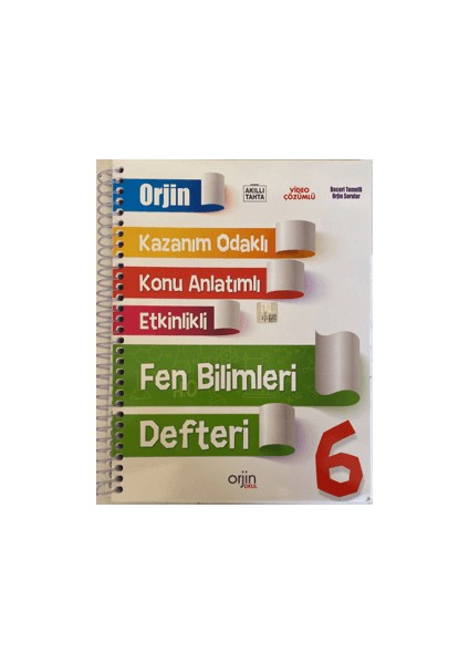 Kurmay Yayınları 6.Sınıf Fen Bilimleri Akıllı Defter