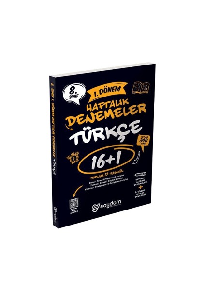 8. Sınıf LGS Türkçe 1. Dönem 16+1 Haftalık Kazanım Denemeleri