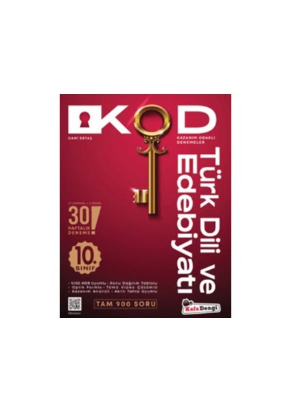 10.Sınıf Kod Türk Dili ve Edebiyatı Kazanım Odaklı Denemeleri