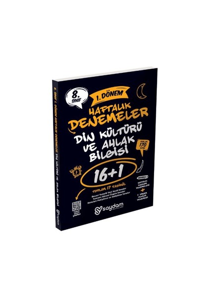 8. Sınıf LGS Din Kültürü ve Ahlak Bilgisi 1. Dönem 16+1 Haftalık Kazanım Denemeleri