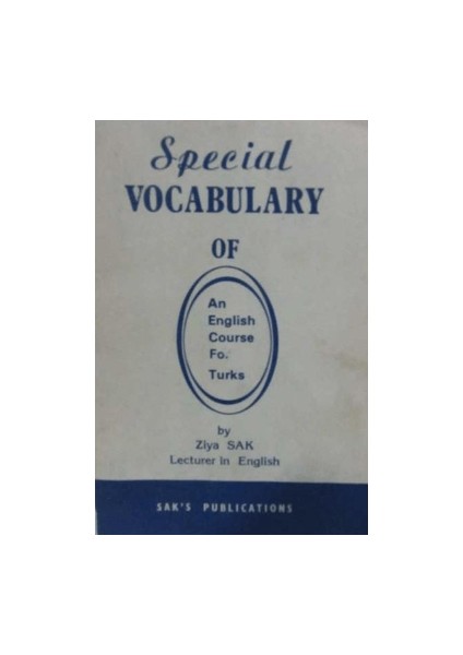 Special Vocabulary For Turks