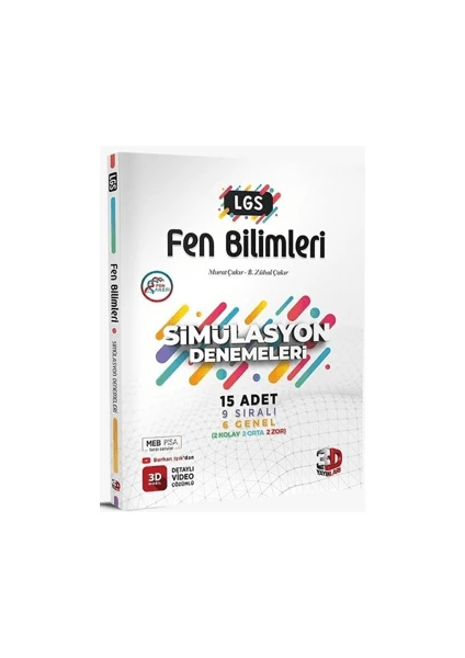 3D Yayınları 8. Sınıf LGS Fen Bilimleri Simülasyon 15 Deneme