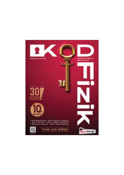 10.Sınıf Kod Fizik Kazanım Odaklı Denemeleri