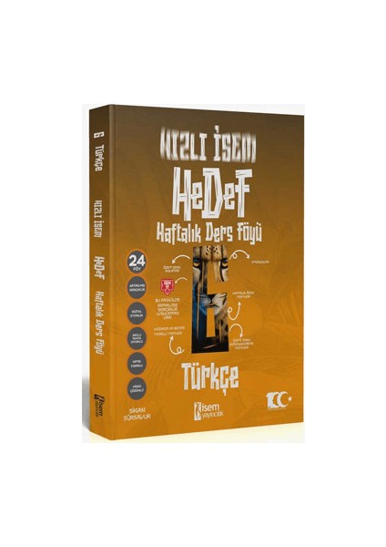 2024 Hedef 6. Sınıf Türkçe Haftalık Ders Föy