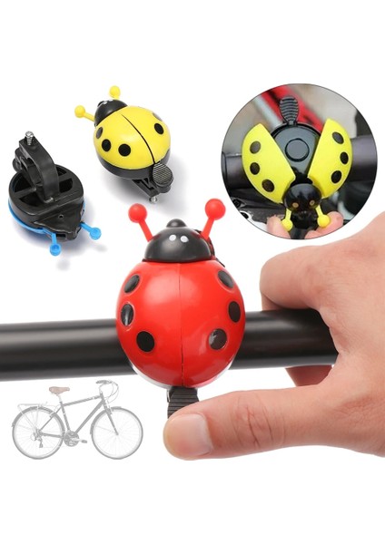 Mavi Stil Güzel Uğur Böceği Bisiklet Zili Güvenlik Uyarı Çocuk Erkek Kız Gidon Sevimli Çocuk Böceği Boynuz Plastik Bisiklet Aksesuarları Yeni (Yurt Dışından) fiyatları