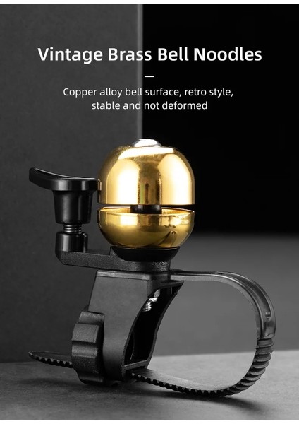 No.4 Stili Klasik Bisiklet Zili Genel Dağ Bisikleti Bakır Alaşımlı Mini Retro Çan Scooter Yol Bisiklet Aksesuarları Bisiklet Aksesuarları (Yurt Dışından) fırsatları