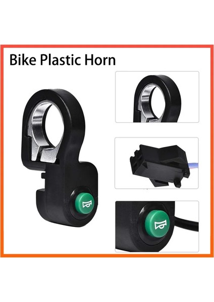 Elektrikli Bisiklet Korna Anahtarı Düğmesi Motosiklet Scooter Bisiklet Plastik Korna Sinyal Anahtarı Düğmesi E Bisiklet Aksesuarları (Yurt Dışından)