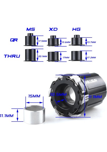 Hg-Thru Stili Arc Pro Boost Bisiklet Ücretsiz Hub Hg Xdr Mikro Spline Freehubs Vücut Hızı Mtb Dağ Bisikleti Göbek Parçaları (Yurt Dışından)