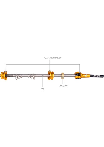 Pengfu Shop Mavi Stil Ztto 1 Çift Bisiklet Qr Ti Şiş Tekerlek Hub Hızlı Bırakma Şiş Aks Ultralight Hafif Mtb Yol Bisikleti Için (Yurt Dışından)