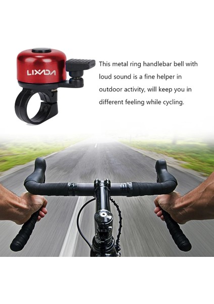 Kırmızı Stil Lıxada Bisiklet Dağ Yolu Bisiklet Çan Halkası Metal Korna Güvenlik Uyarı Alarmı Bisiklet Açık Koruyucu Döngüsü Aksesuarla (Yurt Dışından) fiyatları