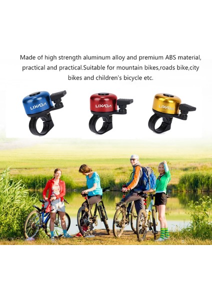 Kırmızı Stil Lıxada Bisiklet Dağ Yolu Bisiklet Çan Halkası Metal Korna Güvenlik Uyarı Alarmı Bisiklet Açık Koruyucu Döngüsü Aksesuarla (Yurt Dışından) indirimleri