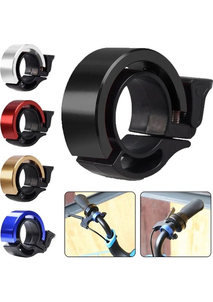 Beyaz Stil Alaşım Gizlemek Bisiklet Zili Mtb Bisiklet Kornası Bisiklet Zili Ses Alarmı Güvenlik Bisiklet Gidon Bisiklet Çağrı Bisiklet Aksesuarları (Yurt Dışından)