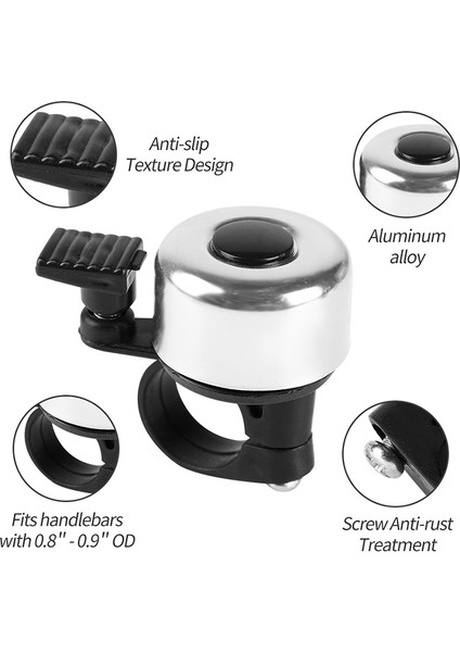 Kırmızı Stil 22MM Bisiklet Kornası Mtb Yol Bisiklet Zili Net Ses Alarmı Açık Bisiklet Güvenlik Scooter Katlanır Bisiklet Aksesuarları Multicol (Yurt Dışından) fırsatları