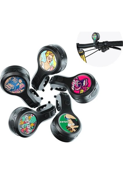 C Tarzı Enlee Bisiklet Elektrikli Korna Yüksek Sesle Dağ Bisikleti Zili Yol Araba Zili Alarmı Anti-Hırsızlık Cihazı Su Geçirmez USB Şarj Edilebilir (Yurt Dışından) fiyatları