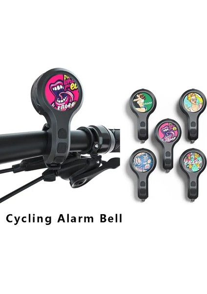 C Tarzı Enlee Bisiklet Elektrikli Korna Yüksek Sesle Dağ Bisikleti Zili Yol Araba Zili Alarmı Anti-Hırsızlık Cihazı Su Geçirmez USB Şarj Edilebilir (Yurt Dışından) modelleri