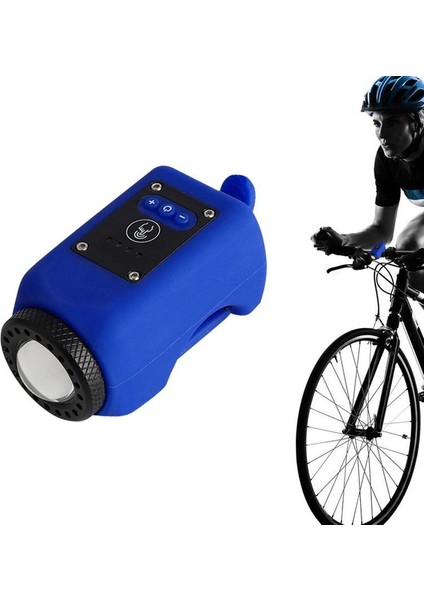 Mavi Stil Bisiklet Kornası Elektrikli Bisiklet Zili Uzun Menzilli Işık ile 110DB Bisiklet Zili Ipx5 Su Geçirmez Çocuk Bisikleti Korna Hoparlör Siren Hooter (Yurt Dışından) fiyatları