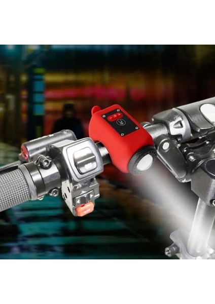 Mavi Stil Bisiklet Kornası Elektrikli Bisiklet Zili Uzun Menzilli Işık ile 110DB Bisiklet Zili Ipx5 Su Geçirmez Çocuk Bisikleti Korna Hoparlör Siren Hooter (Yurt Dışından) indirimleri