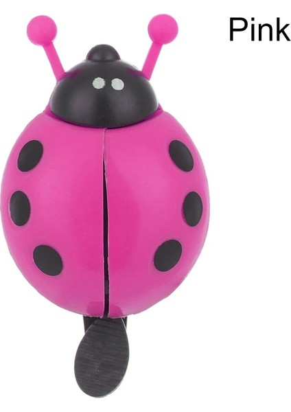 Pembe Tarzı Çocuk Erkek Kız Güzel Uğur Böceği Plastik Bisiklet Zili Beetle Bisiklet Gidon Alarm Zili Güvenlik Uyarı Kornası Bisiklet Aksesuarları (Yurt Dışından)
