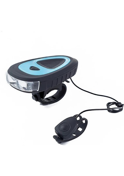 Mavi Stil Elektrikli Loud Horn LED Bisiklet Işığı Ön Mtb Yol Bisiklet Lambası Bisiklet Far Bisiklet El Feneri Bisiklet Yol Bisiklet Lambası Parçası (Yurt Dışından)
