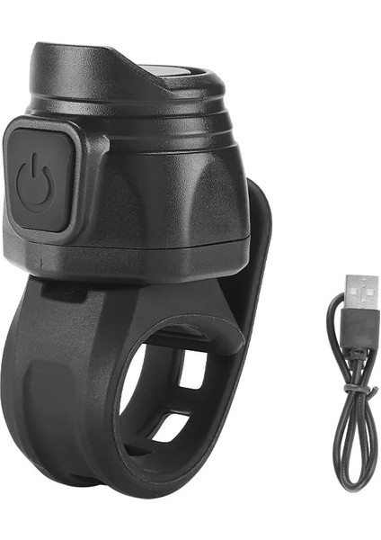 Siyah Stil USB Şarj Edilebilir Bisiklet Motosiklet Elektrikli Zil Kornası 6 Mod Gidon Mtb Yol Bisiklet Anti-Hırsızlık Alarm Kornası Bisiklet Aksesuarları (Yurt Dışından)
