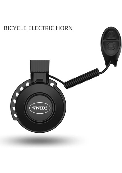 Siyah Stil Twooc Bisiklet Elektronik Korna Ses Ayarı 4 Çeşit Clagtones Şarj Edilebilir 100DB Sert Değil Yol Dağ Bisikleti (Yurt Dışından) modelleri
