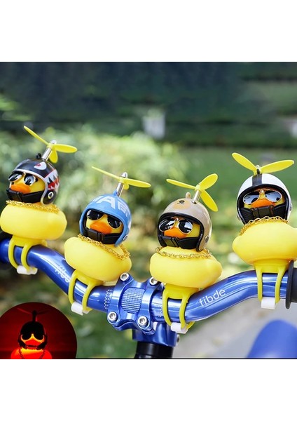 No.11 Tarzı Bisiklet Küçük Sarı Ördek Airscrew Kask Ayakta Ördek Kırık Rüzgar Ördek Bisiklet Motorlu Sürme Bisiklet Bisiklet Aksesuarları (Yurt Dışından)