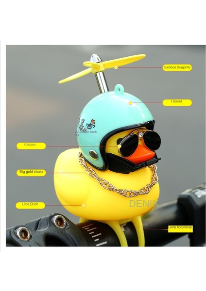 No.11 Tarzı Bisiklet Küçük Sarı Ördek Airscrew Kask Ayakta Ördek Kırık Rüzgar Ördek Bisiklet Motorlu Sürme Bisiklet Bisiklet Aksesuarları (Yurt Dışından)