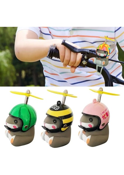 D Tarzı Hamster Scooter Dekorasyon Düğme Pil Sevimli Zil Çanı Çocuk Bisikleti Korna Bisiklet Işıkları Çan Yürümeye Başlayan Çocuk Bisiklet (Yurt Dışından) indirimleri