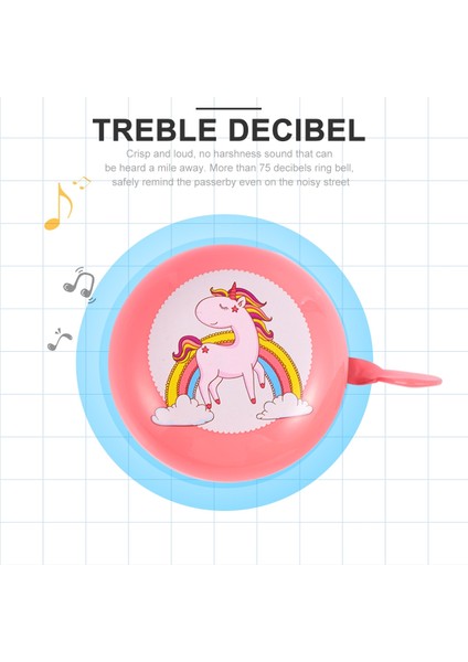 Cat3 Tarzı Bisiklet Zili Bisiklet Aksesuarları Şık Sevimli Unicorn Baskılı Bisiklet Zili Dekor Bisiklet Zili Gevrek Zil Açık Çocuklar Için (Yurt Dışından) fiyatları