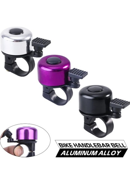 Mor Tarzı Güvenlik Bisiklet Gidon Çan Halkası Siyah Bisiklet Zili Korna Ses Alarmı Bisiklet Bisiklet Açık Koruyucu Çan Yüzükler Uyarı (Yurt Dışından) indirimleri