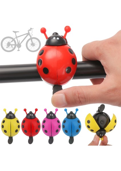 Kırmızı Stil Çocuk Erkek Kız Güzel Uğur Böceği Plastik Bisiklet Zili Beetle Bisiklet Gidon Alarm Zili Güvenlik Uyarı Kornası Bisiklet Aksesuarları (Yurt Dışından) fiyatları