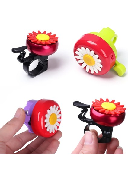 Kırmızı Stil 1 Adet Çok Renkli Çocuklar Komik Bisiklet Zili Papatya Çiçek Boynuzları Bisiklet Çocuk Kız Bisiklet Halka Alarmı Gidon Alaşımlı Plastik (Yurt Dışından) fırsatları