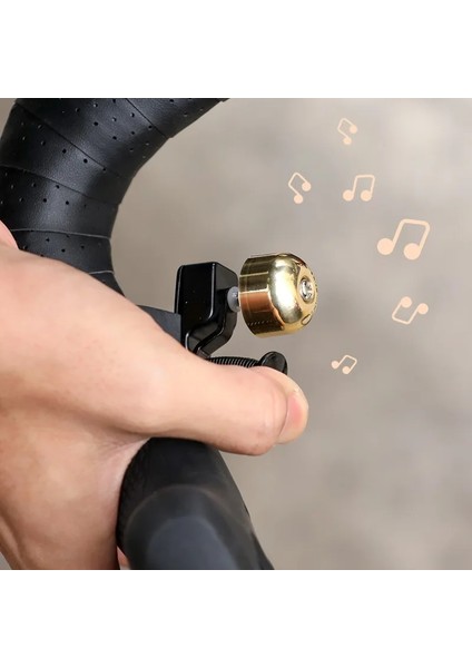 Siyah Stil Bisiklet Zili Bisiklet Zili Zil Bakır Çan Bisiklet Bisiklet Kornası Net Ses ile Dağ Bisikleti Yol Bisikleti Için (Yurt Dışından) fiyatları