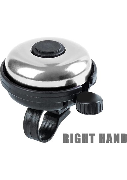 Gümüş-Sağ Tarzı Klasik Bisiklet Zili Klasik Bisiklet Zili Bisiklet Zil Için Yüksek Sesli Çan Yol Dağ Bisikleti Gidon Yetişkin Çocuklar Için (Yurt Dışından)