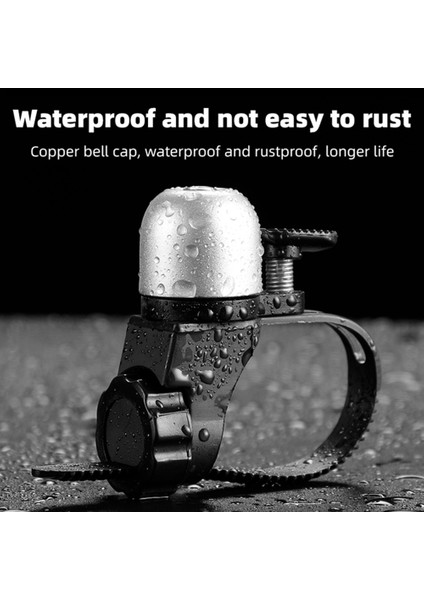 Siyah Stil Su Geçirmez Dağ Bisikleti Çanları Gevrek Hoş Bakır Yol Bisikleti Gidon Korna Güvenlik Uyarı Alarmı Bisiklet Ekipmanları (Yurt Dışından) modelleri