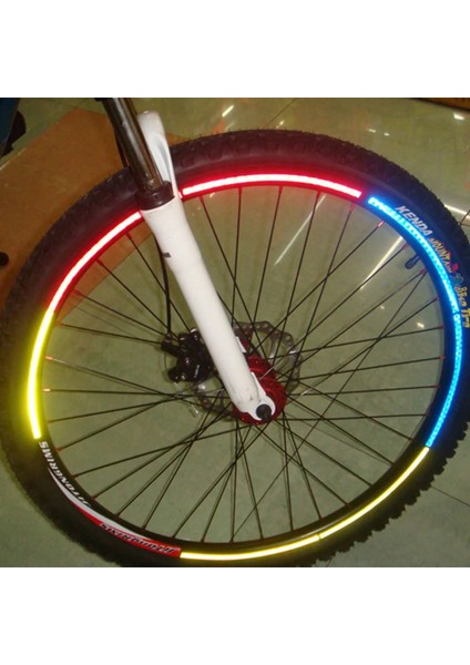 B Tarzı Açık Güvenlik Uyarı Dağ Bisikleti Bisiklet Jant Yansıtıcı Etiket Çıkartma Koruyucu Güvenlik Dağ Bisikleti Reflektör (Yurt Dışından) fiyatları