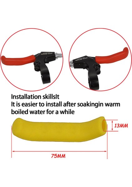 Bu Tarzı 1 Çift Dağ Bisikleti Gidon Kavrama Wrap Bisiklet Fren Kolu Kaymaz Silikon Kapak Koruyucu Çıkarılabilir Gidon Tutma Kapağı (Yurt Dışından) fırsatları