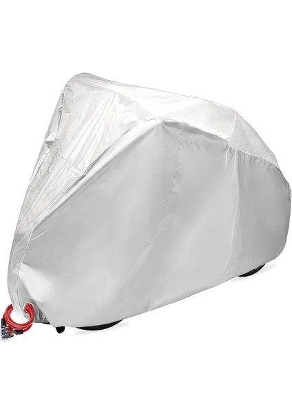 Tam Gümüş Tarzı L Boyutu Bisiklet Örtüsü Bisiklet Yağmur Kılıfı Bisiklet Su Geçirmez Toz Geçirmez Uv Dayanıklı Kar Geçirmez Tüm Mevsim Koruyucu Kapaklar Bisiklet Aksesuarları (Yurt Dışından)